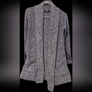 Babaton Black and White Cashmere Blend Sweater